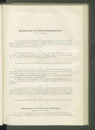 Geschäftsordnung der Deutschen Röntgen-Gesellschaft.