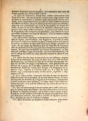 Arrest De La Cour De Parlement : Extrait Des Registres Du Parlement. Du 21 Mai 1765.