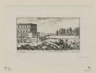 Veuë de Caprarole Maison de Plesence des Papes, aus: "Ansichten von Rom und Italien"