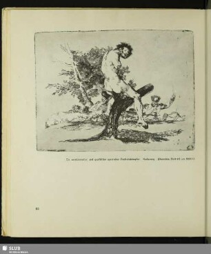 Ein verstümmelter und gepfählter spanischer Freiheitskämpfer. Radierung (Desastres, Blatt 37), um 1808/12
