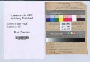 Entnazifizierung Friedrich Rust , geb. 30.08.1896 (Polizeibeamter)