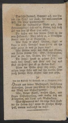 Vor der Schlacht bei Rosbach, am 4. November 1757.