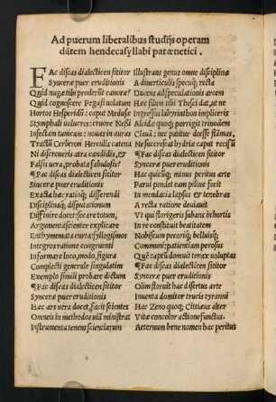 6v-7r, Ad puerum liberalibus studiis operam datem...