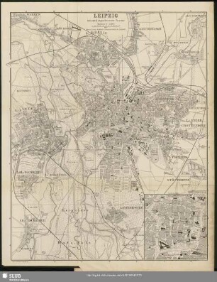 Leipzig mit sämtl. angeschlossenen Vororten