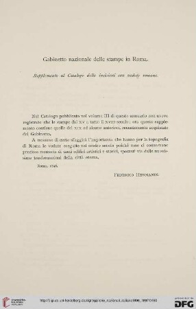 Gabinetto nazionale delle stampe in Roma