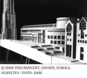 Kunsthalle Schirn, Dom-Römerberg-Bereich - Modell der Gesamtanlage
