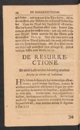 De Resurrectione