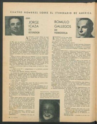 Jorge Icaza de Ecuador