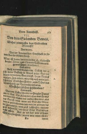VII. Von der Tyrannischen Herrschafft in seinem Antichristlichen Reich.