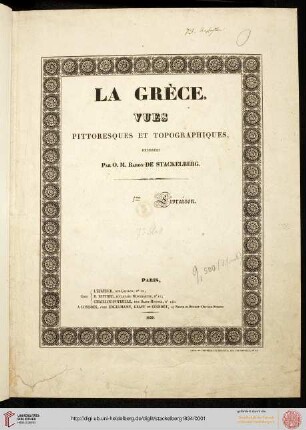 La Grèce : vues pittoresques et topographiques