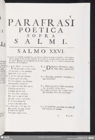 Parafrasi poetica sopra salmi