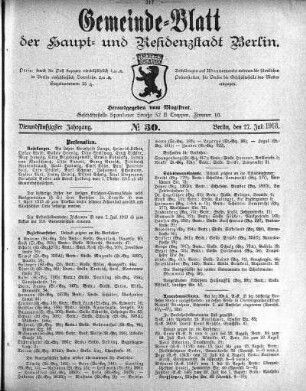 1913,30: No. 30, 27. Juli 1913