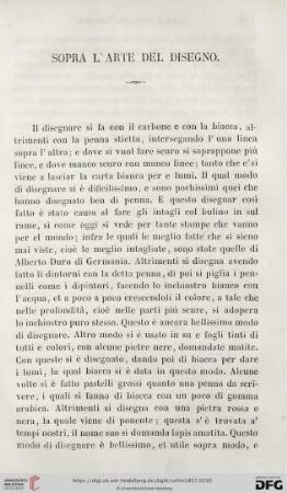 Sopra l'Arte Del Disegno