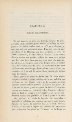 Chapitre X. Voies de communication
