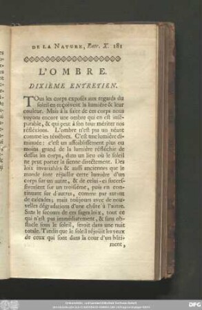 L'Ombre. Dixième Entretien.