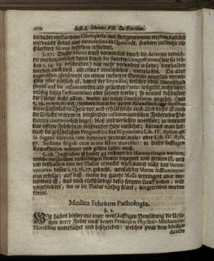 Medica Febrium Pathologia.