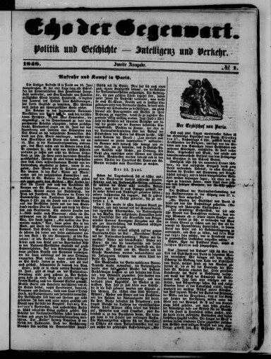 Titelseite einer Zeitung