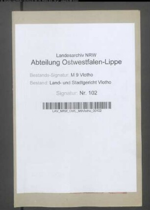 Statut der in Vlotho errichteten Sterbekasse