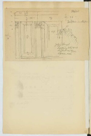 Rathaus, Nordhausen: Details (aus: Skizzen- und Fotoalbum 19)