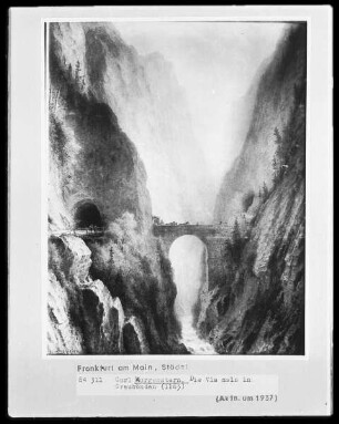 Die Via mala in Graubünden
