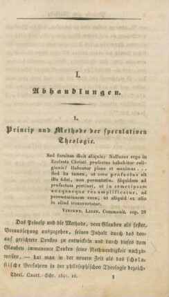 1-80 Princip und Methode der speculativen Theologie