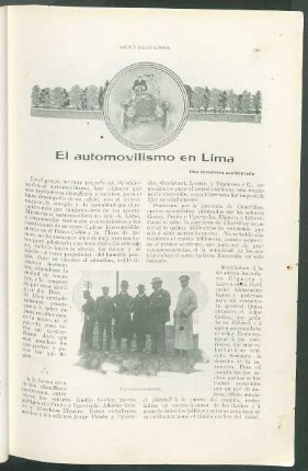El automovilismo en Lima : Una excursión accidentada
