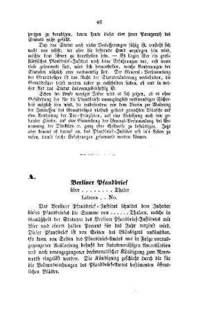 A. Berliner Pfandbrief
