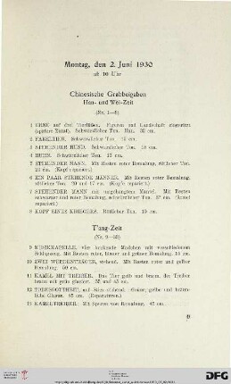 T’ang-Zeit (Nr. 9-33)