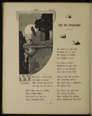 An die Schwalbe