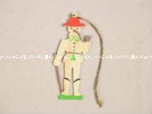 Christbaumschmuck: Mann mit Pfeife