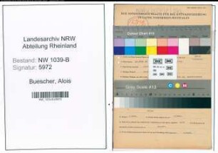 Entnazifizierung Alois Buescher , geb. 24.03.1906 (Polizist)