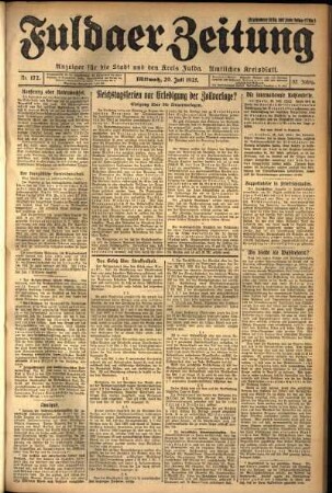 Ausgabe vom Mittwoch, den 29. Juli 1925.