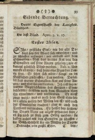Sibende Betrachtung. - Zehende Betrachtung.