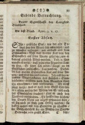 Sibende Betrachtung. - Zehende Betrachtung.