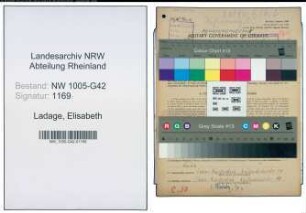Entnazifizierung Elisabeth Ladage , geb. 15.04.1890 (Geschaeftsinhaberin)