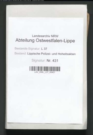 Geleit für Detmolder Juden