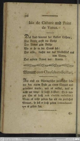 Menuet cum Clausula codicillari