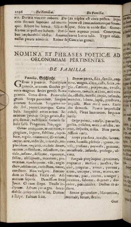 Nomina Et Phrases Poeticae Ad Oeconomiam Pertinentes