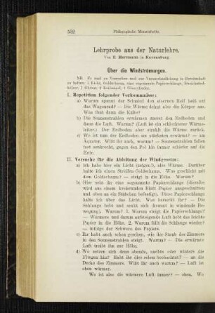 Lehrprobe aus der Naturlehre