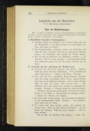 Lehrprobe aus der Naturlehre