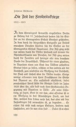 Zehnter Abschnitt. Die Zeit der Freiheitskriege 1812-1815