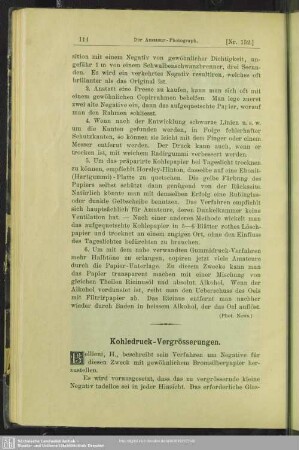 Kohledruck-Vergrösserungen