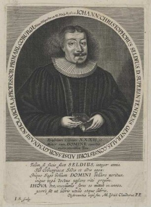Bildnis des Iohannes Christophorus Seldius