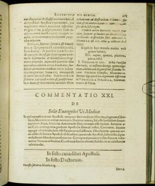 Commentatio XXI. De Salis Evangelici Vi Medica.