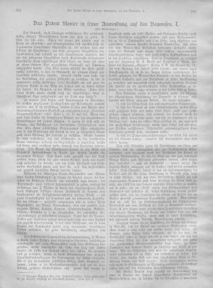 Das Patent Monier in seiner Anwendung auf das Bauwesen.