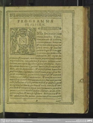 [Parentaliorum Illustrissimi Principis ac Domini, Dn. Johannis, Ducis Saxoniae ... Oratio I. De Maioribus Defuncti Principis]