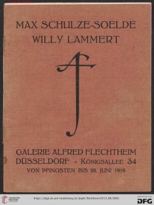 Max Schulze-Soelde, Willy Lammert : Von Pfingsten bis 28. Juni 1919