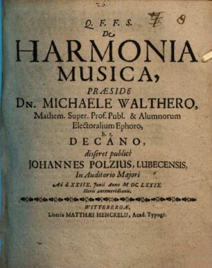 De Harmonia Musica