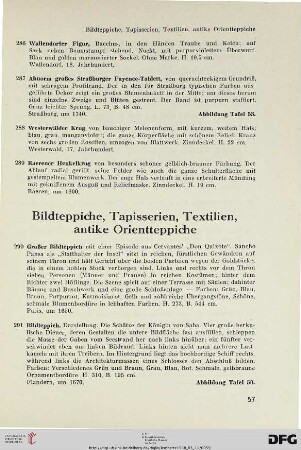 Bildteppiche, Tapisserien, Textilien, antike Orientteppiche (Nr. 290-385)