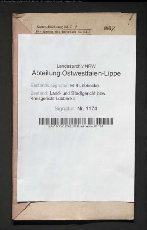 Erblasser: Siebe, Catharine Charlotte, geb. Nobbe: